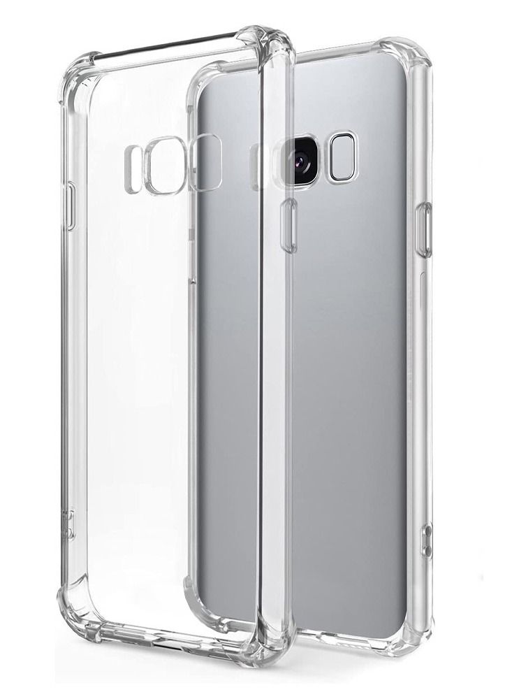 Samsung Galaxy S8 Case Clear Thin Transparent TPU PC Phone Case Anti-Fall Airbag Bumper Corner Protection 5.8 inch