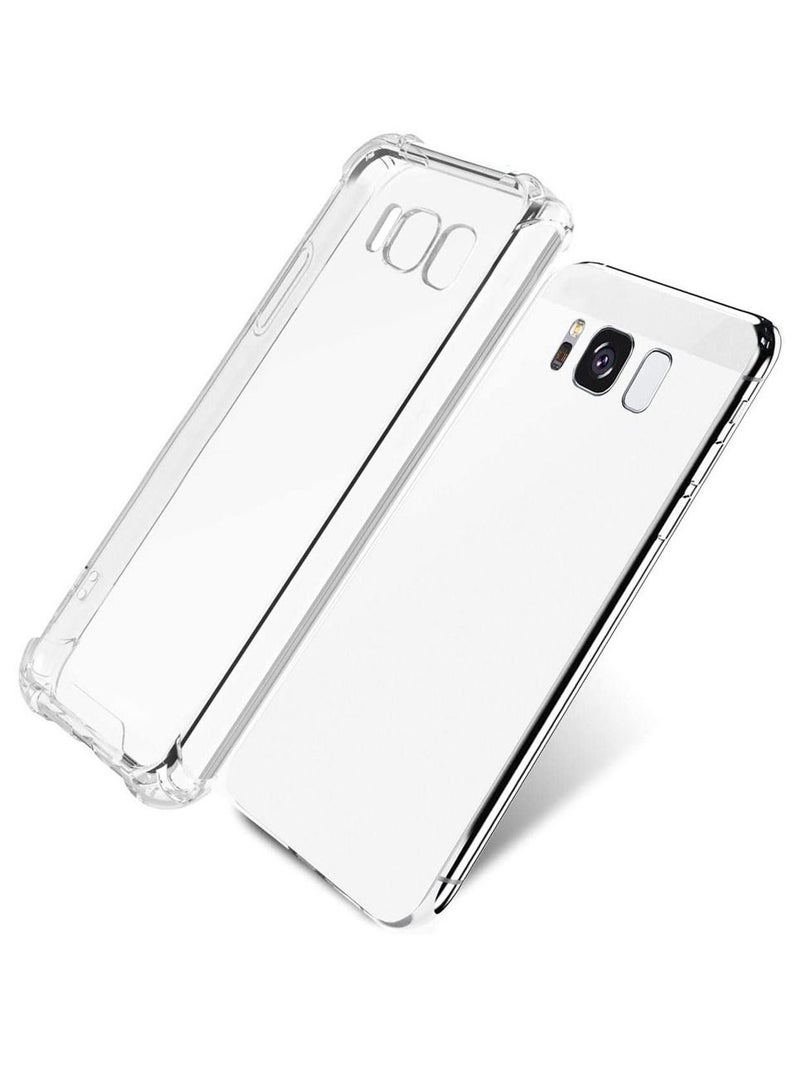 Samsung Galaxy S8 Case Clear Thin Transparent TPU PC Phone Case Anti-Fall Airbag Bumper Corner Protection 5.8 inch