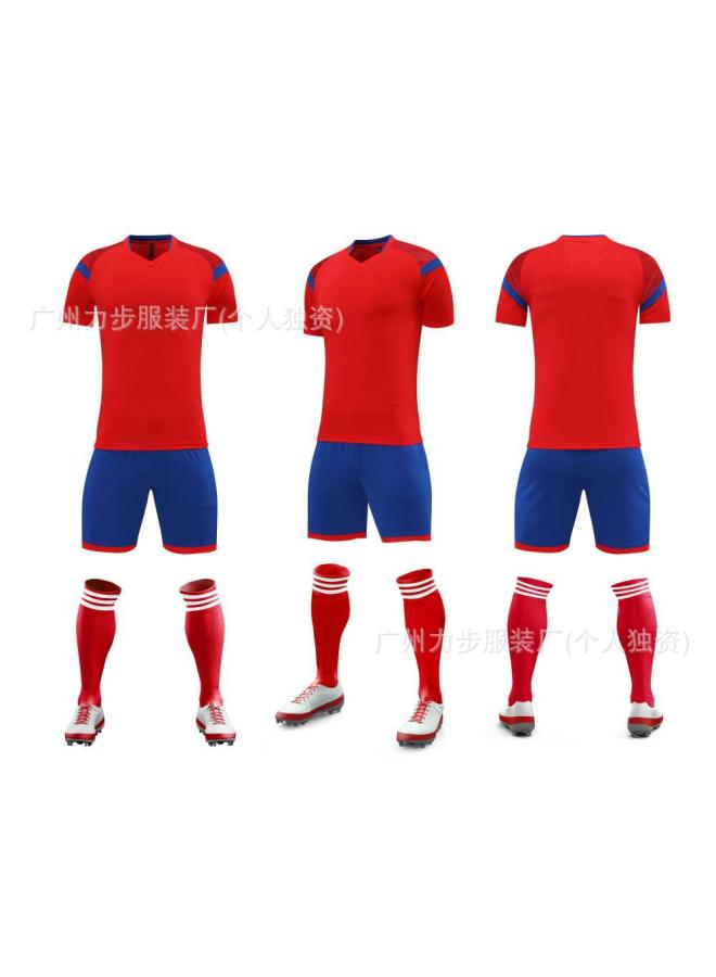 Breathable Children's Football Training Jersey - Red