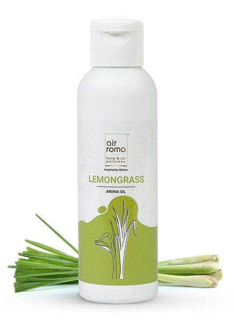 AIR-ROMA Pure, Natural and Undiluted Lemon Grass Aroma Diffuser Oil, 100ml | Strong & Long-Lasting Aroma - Fragrance Oil for Home, Office, Candles