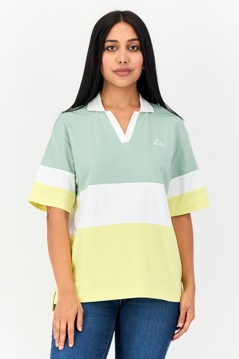 GIORDANO G-Motion Women Sportswear Fit Short Sleeves Outdoor Polo Shirt, Multicolor  - Image 1