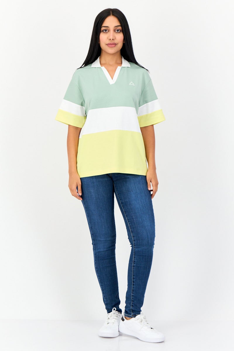GIORDANO G-Motion Women Sportswear Fit Short Sleeves Outdoor Polo Shirt, Multicolor  - Image 4