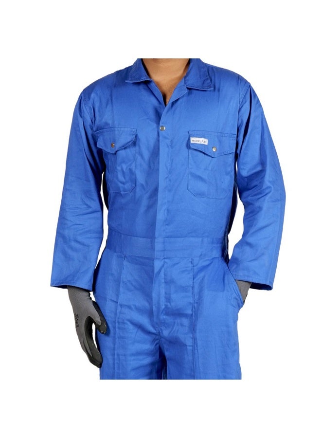 Vaultex W100 200GSM Cotton Coverall, Royal Blue, Medium - Image 2