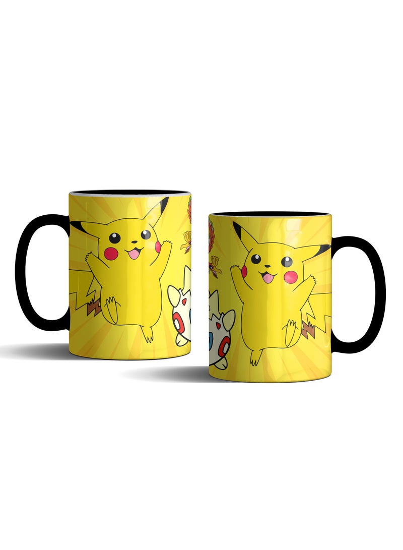 إم إي سي كوب شاي المحقق بيكاتشو باللون الأسود سعة 11 أونصة - Image 2