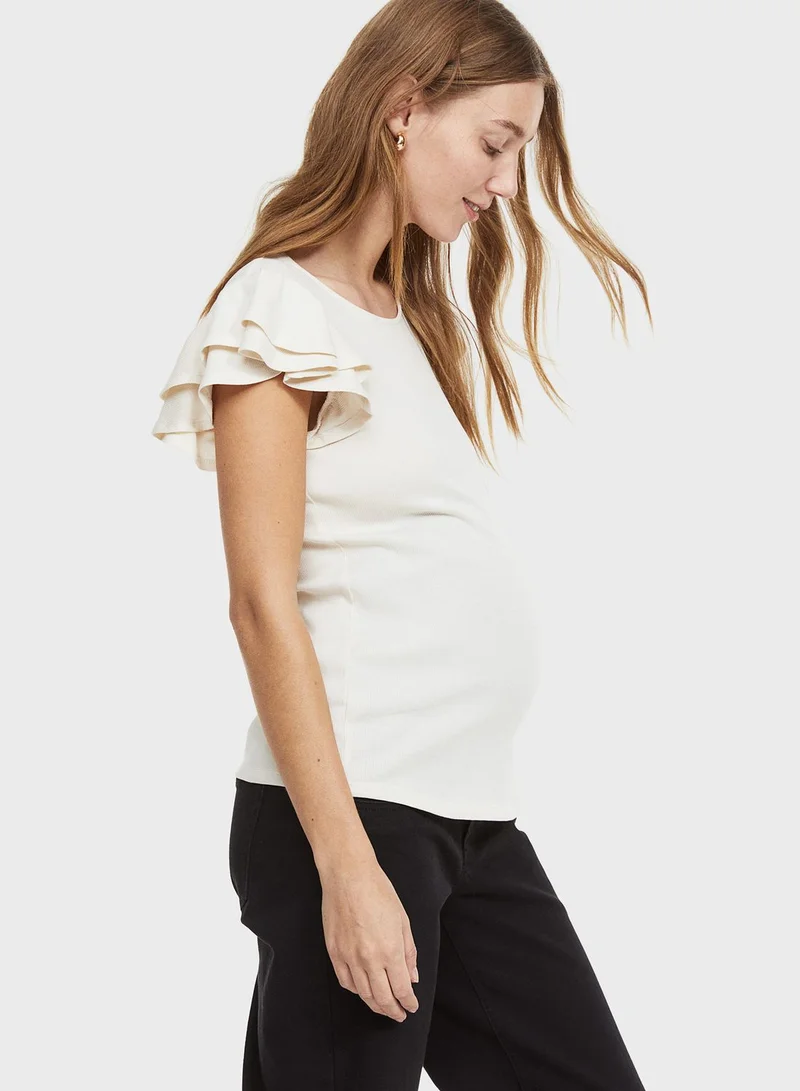H&M Frill Sleeve Top