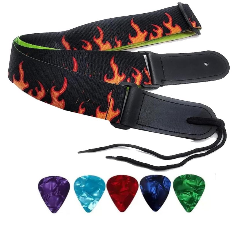 Mocking Bird Guitar Strap for Acoustic Adjustable Buckle Electric Guitar Strap Polyester Guitar Belt For Acoustic/Bass/Electric Guitar - Image 1