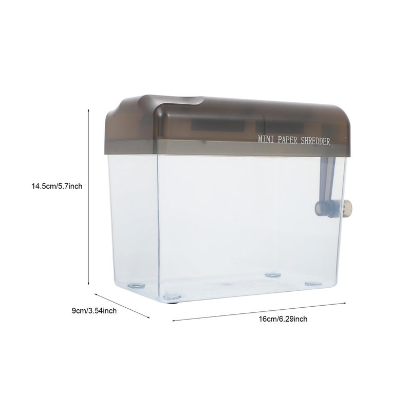 ميني شريدر يدوي محمول لقطع الأوراق للمنزل والمكتب والفواتير والإيصالات صديق للبيئة - Image 3