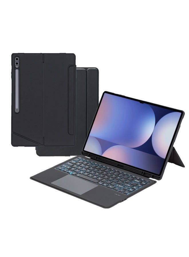 Suitable For Samsung S10Ultra Miao Control Bluetooth Keyboard S9/S814.6 Magnetic Split Tablet Protective Cover-Color:Black-Product Type:S9 Ultra 14.6inch X910 - Image 1