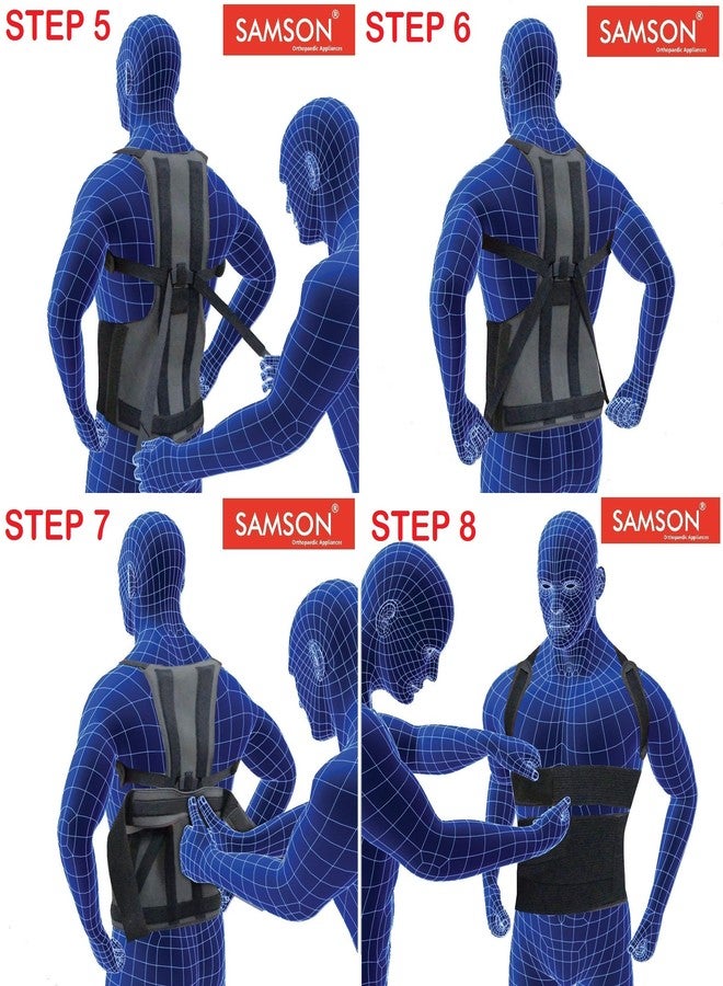Samson Orthotics Taylor's Brace Relief From Thoraco-Lumbar Injuries, Inter Vertebral Disc Problems for Men and Women (Universal Size, 28"-44") - Image 5