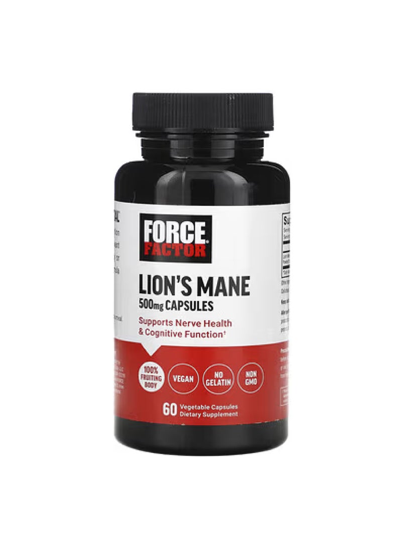 Lion's Mane, 500 mg , 60 Vegetable Capsules