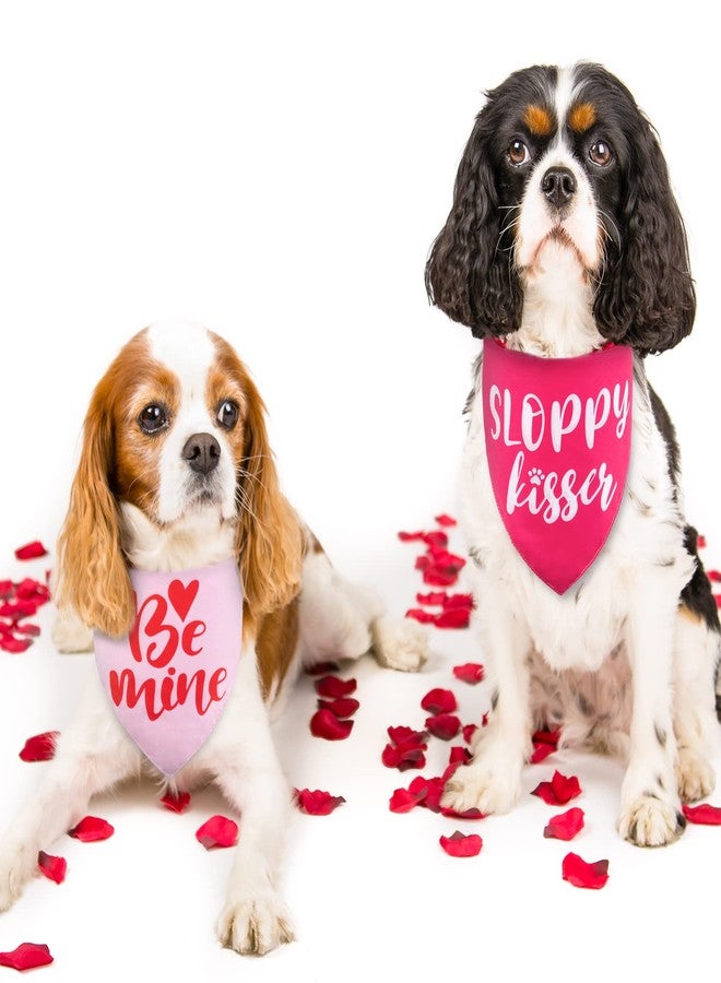 وولاين مجموعة من 4 أوشحة للكلاب من والين، بتصميم مثلث قابل للعكس، مناسبة لعيد الحب، مع أغطية رأس على شكل قلب، ووشاح، وربطات عنق، وإكسسوارات للمناسبات الخاصة بالقطط والكلاب الصغيرة والمتوسطة والكبيرة، لحفلات الزفاف والذكرى السنوية. - Image 5
