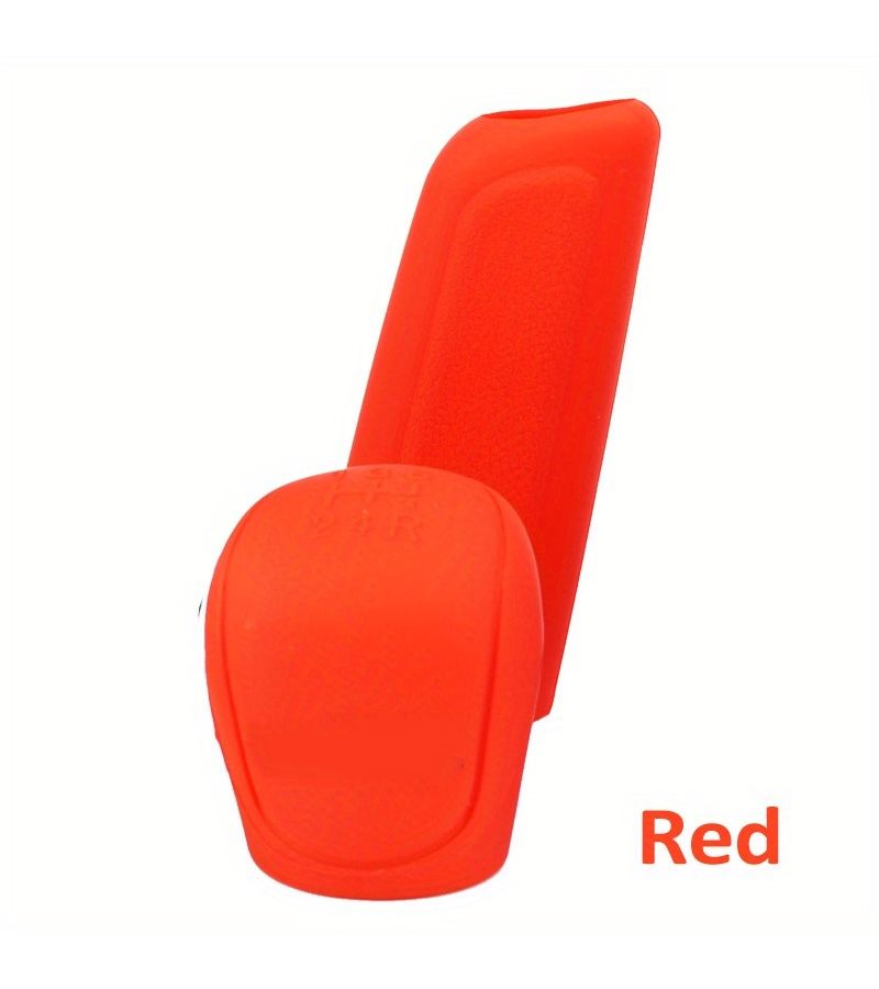 Black High Quality Silicone Gear Shift Knob And Handbrake Cover Set For Car Interior - Image 5