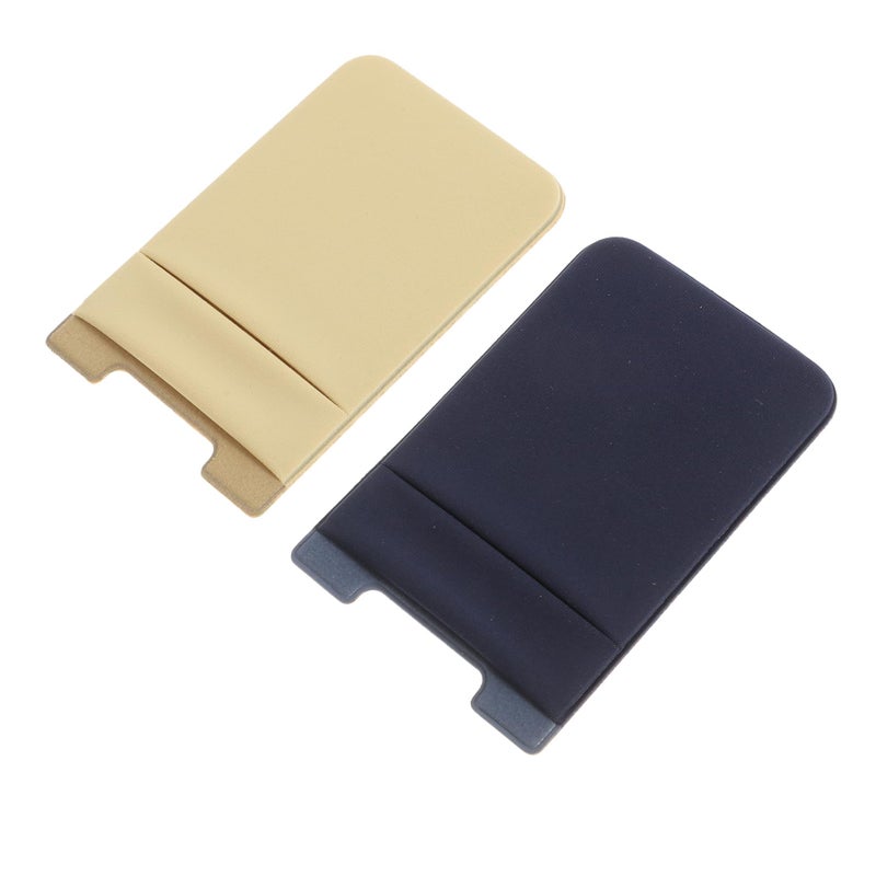 Dual Slot Adhesive Phone Wallet Card Holder Marble Pattern Lightweight Soft Design - Image 2