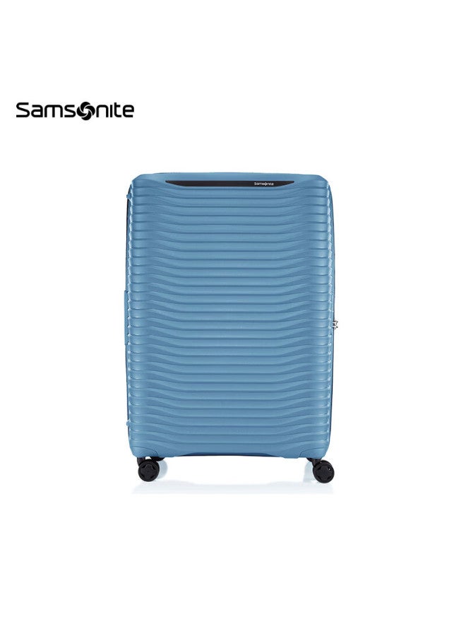 Samsonite 28-inch Luggage Nazha Style Large Wave Pattern Trolley Suitcase Kj1 Sea Blue Checked Password Lock Case - Image 1