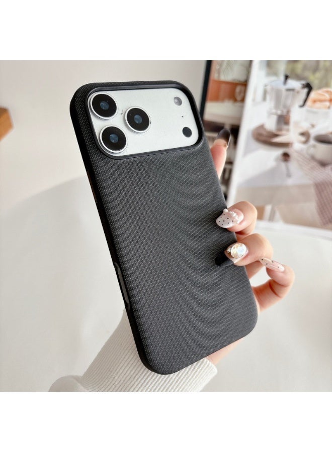 Premium Tech Fabric Magnetic Phone Case for iPhone 17 Pro Max with Camera Control Button, Luxury Woven Shockproof Protective Cover - Image 4