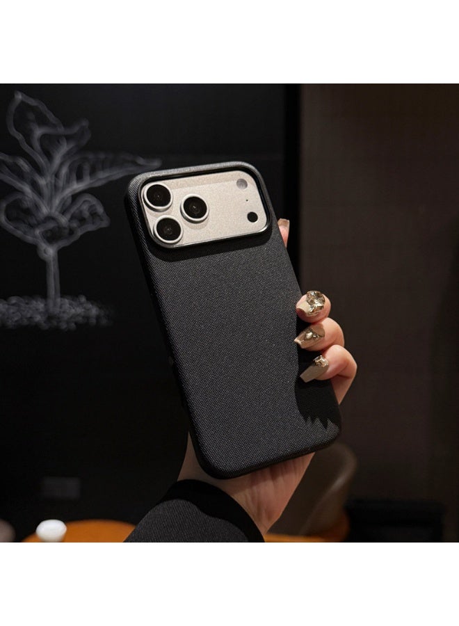 Premium Tech Fabric Magnetic Phone Case for iPhone 17 Pro Max with Camera Control Button, Luxury Woven Shockproof Protective Cover - Image 2