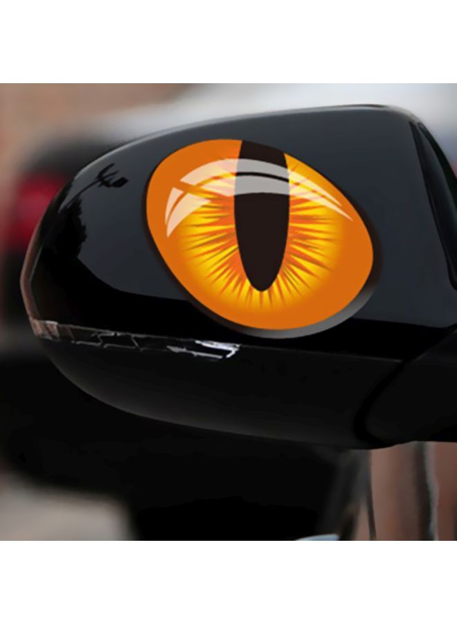 NIBEMINENT 2-Piece Reflective 3D Funny Cat Eyes Car Sticker Set - Image 3