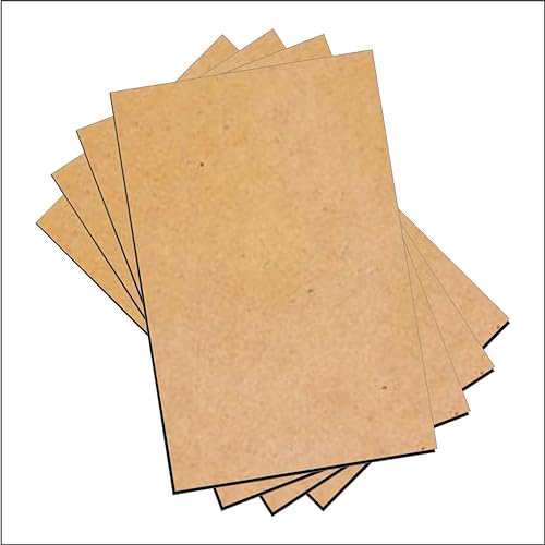 PICRAZEE Rectangle MDF Wooden Plates Coasters for DIY Craft, Mandala Art, Resin Art, Painting, Decoration Craft Kit (4 pcs, Size 5"x7") (RP57_4) - Image 3