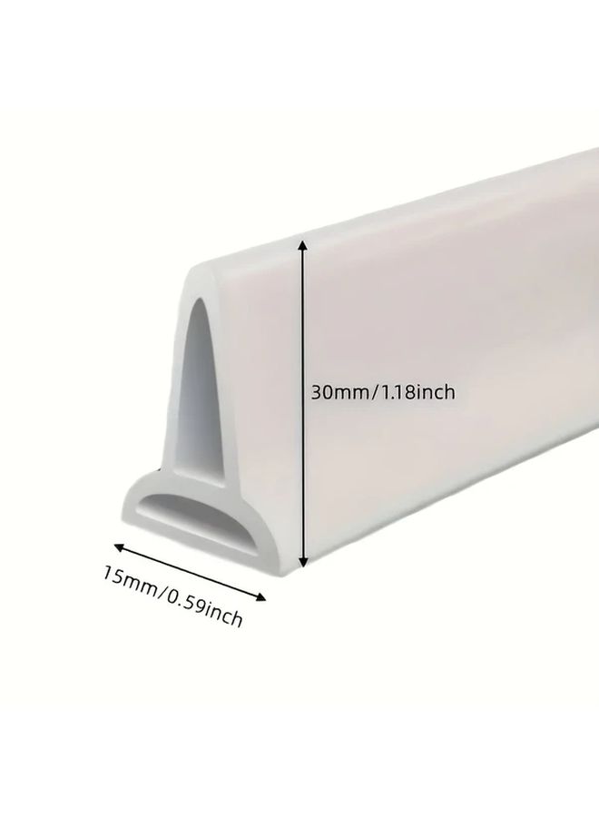 30 Inches Self-Adhesive Foldable Shower Waterproof Barrier Durable Vinyl - Image 2