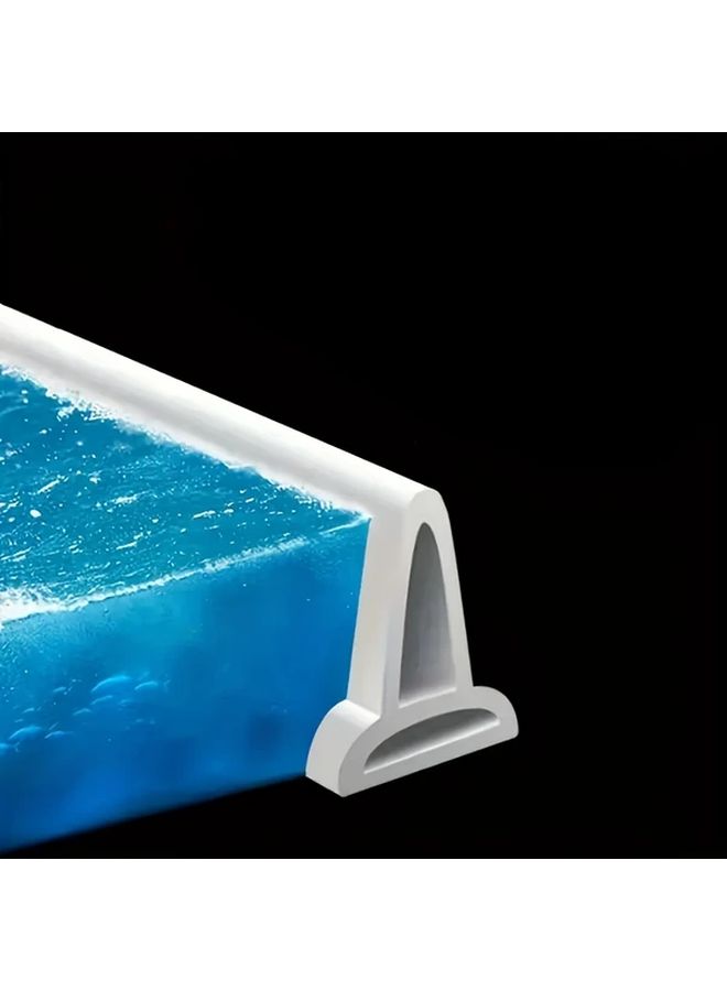 30 Inches Self-Adhesive Foldable Shower Waterproof Barrier Durable Vinyl - Image 1