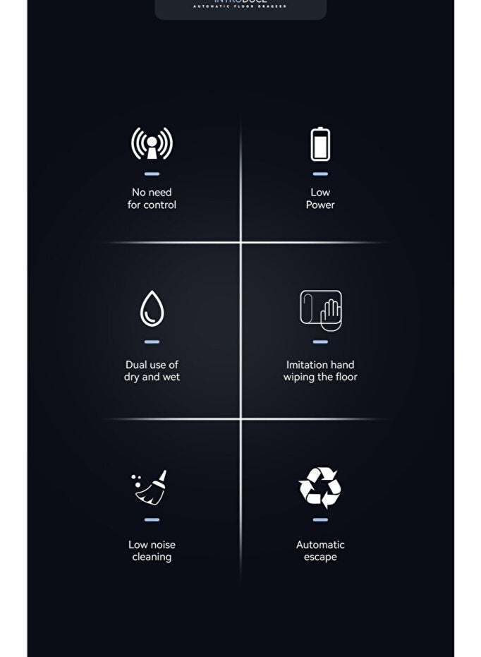 Macon Smart robotic floor cleaner, dual-purpose wet and dry mop with moisturizing function, for home and office use, portable. - Image 4