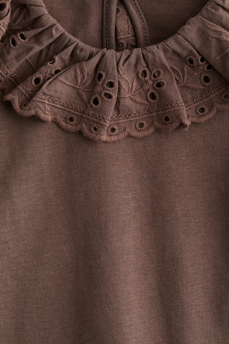 H&M Broderie anglaise-collared top