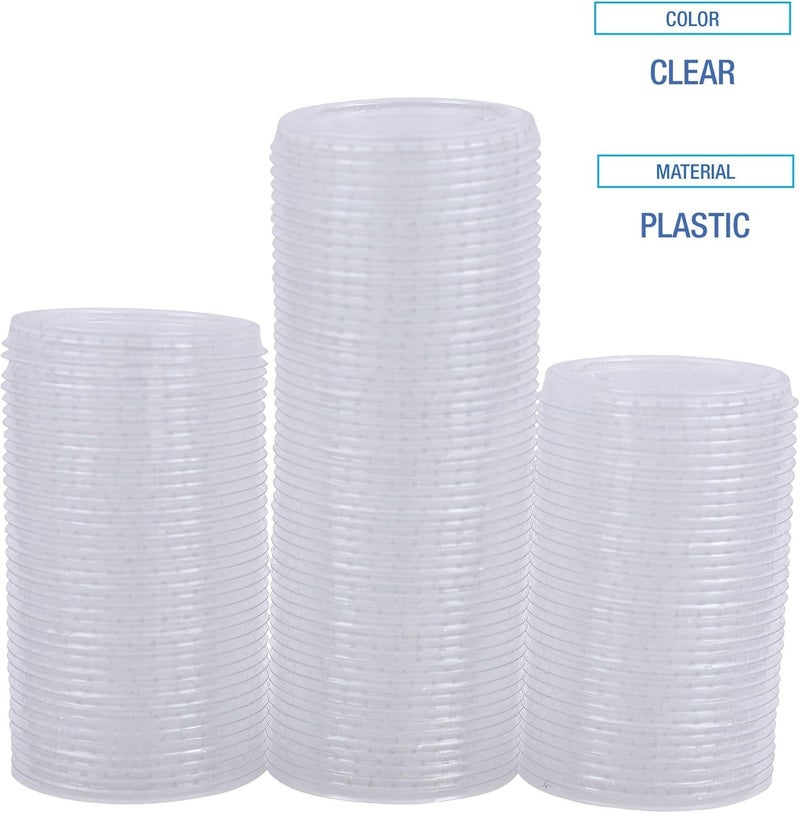 Boardwalk BWKPRTLID2 2 oz SoufflePortion Cup Lids  Clear 2500Carton - Image 3