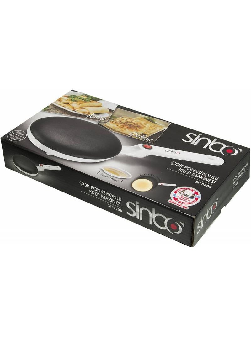 Sinbo Crepe Maker With Handle Non-stick Electric Round Pancake Pan Crepe Machine - Image 4