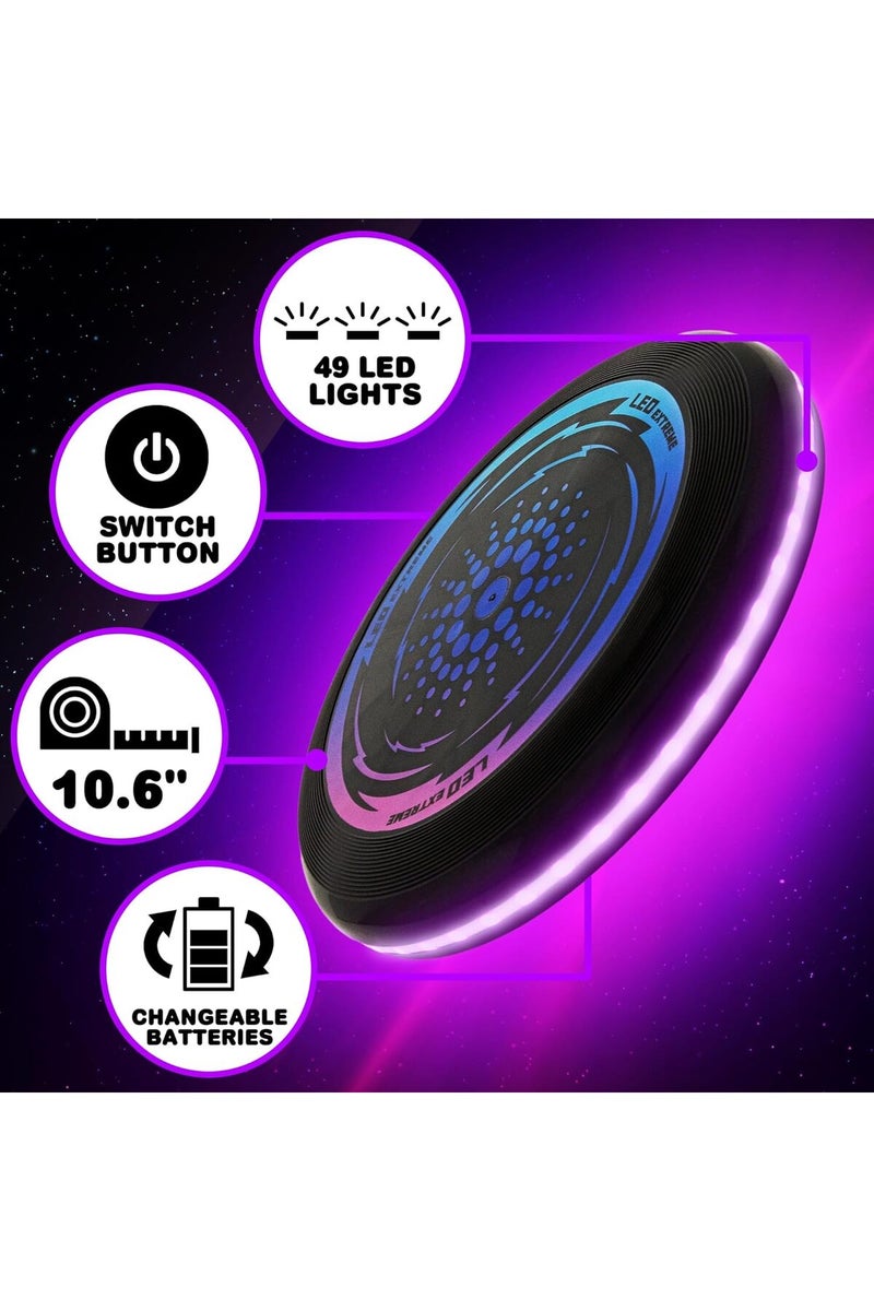 هايزول قرص طائر LED فائق الجودة مزود بـ 49 ضوءًا و5 أوضاع ألوان وإضاءة ليلية ومقاومة للعوامل الجوية، مناسب للأعمار من 6 سنوات فما فوق (193 جرامًا) - Image 2