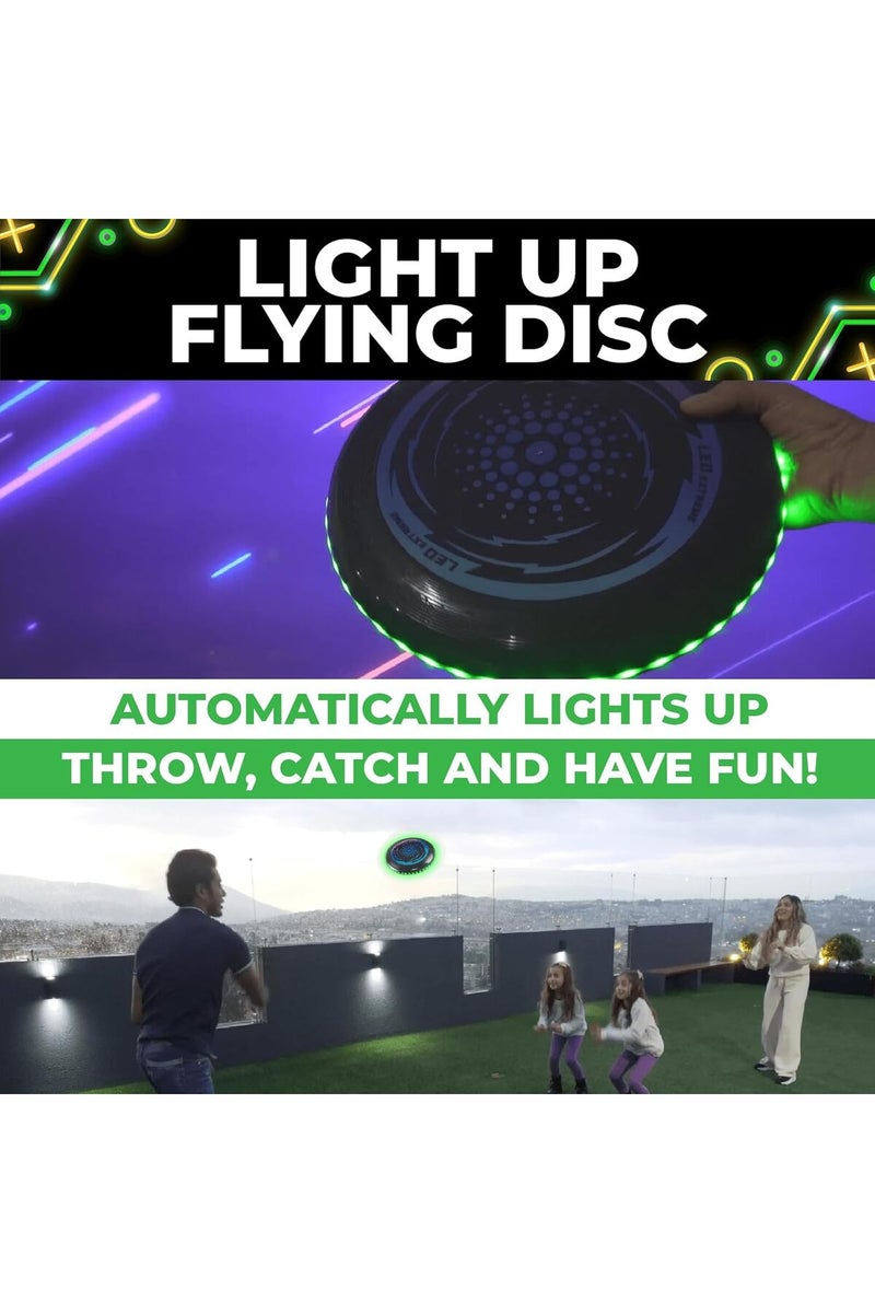 هايزول قرص طائر LED فائق الجودة مزود بـ 49 ضوءًا و5 أوضاع ألوان وإضاءة ليلية ومقاومة للعوامل الجوية، مناسب للأعمار من 6 سنوات فما فوق (193 جرامًا) - Image 4