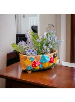 Taşdevri Life Stone Age Life Mushroom Figured Decorative Flower Pot  - Image 2