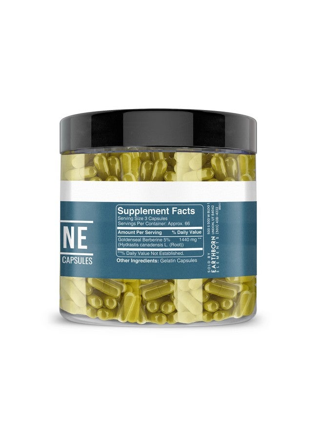 Earthborn Elements Berberine 200 Capsules, Pure & Undiluted, No Additives - Image 3