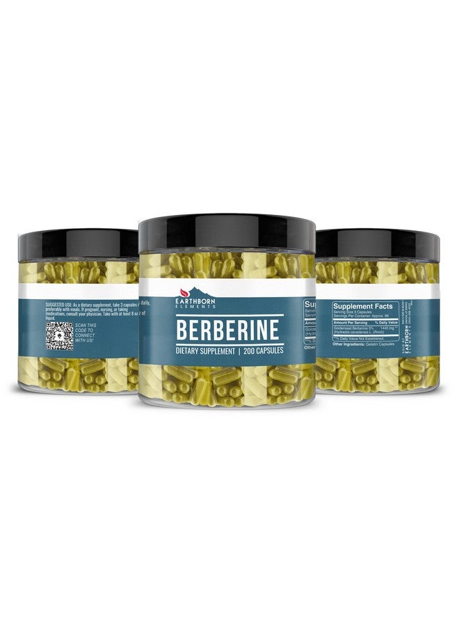 Earthborn Elements Berberine 200 Capsules, Pure & Undiluted, No Additives - Image 4
