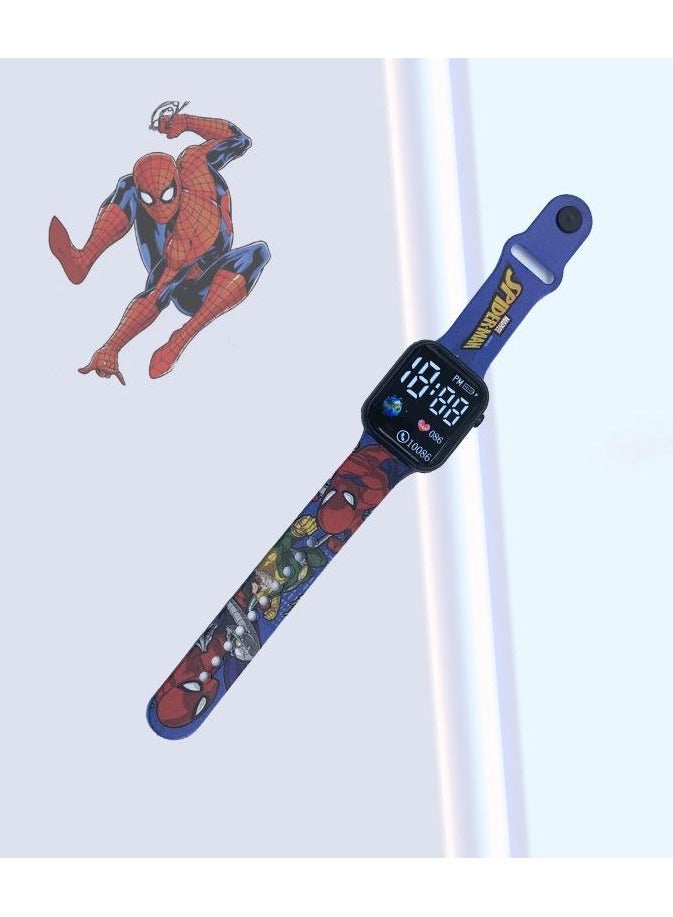MARVEL Spiderman LED Smart Digital Watch – Official Marvel Kids Watch