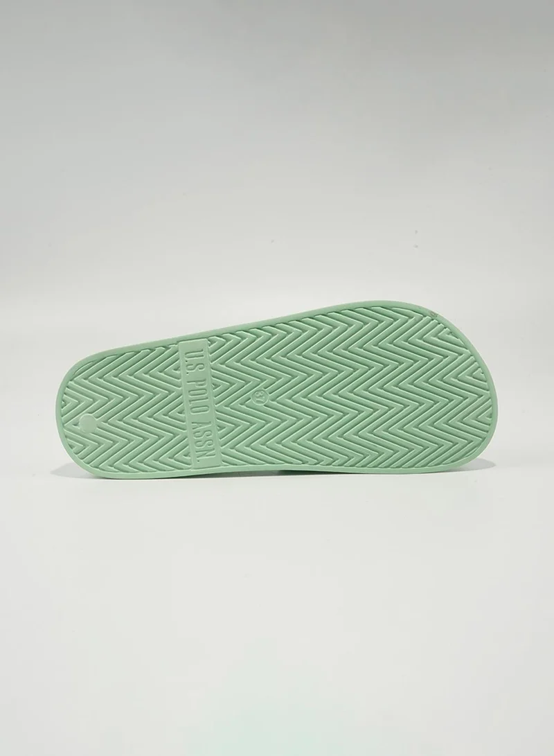U.S. Polo Assn. Mint U.S. Polo Assn. Sean Women's Slip-On Comfortable Casual Everyday Slide Sandals - Mint for Women | Best Price UAE