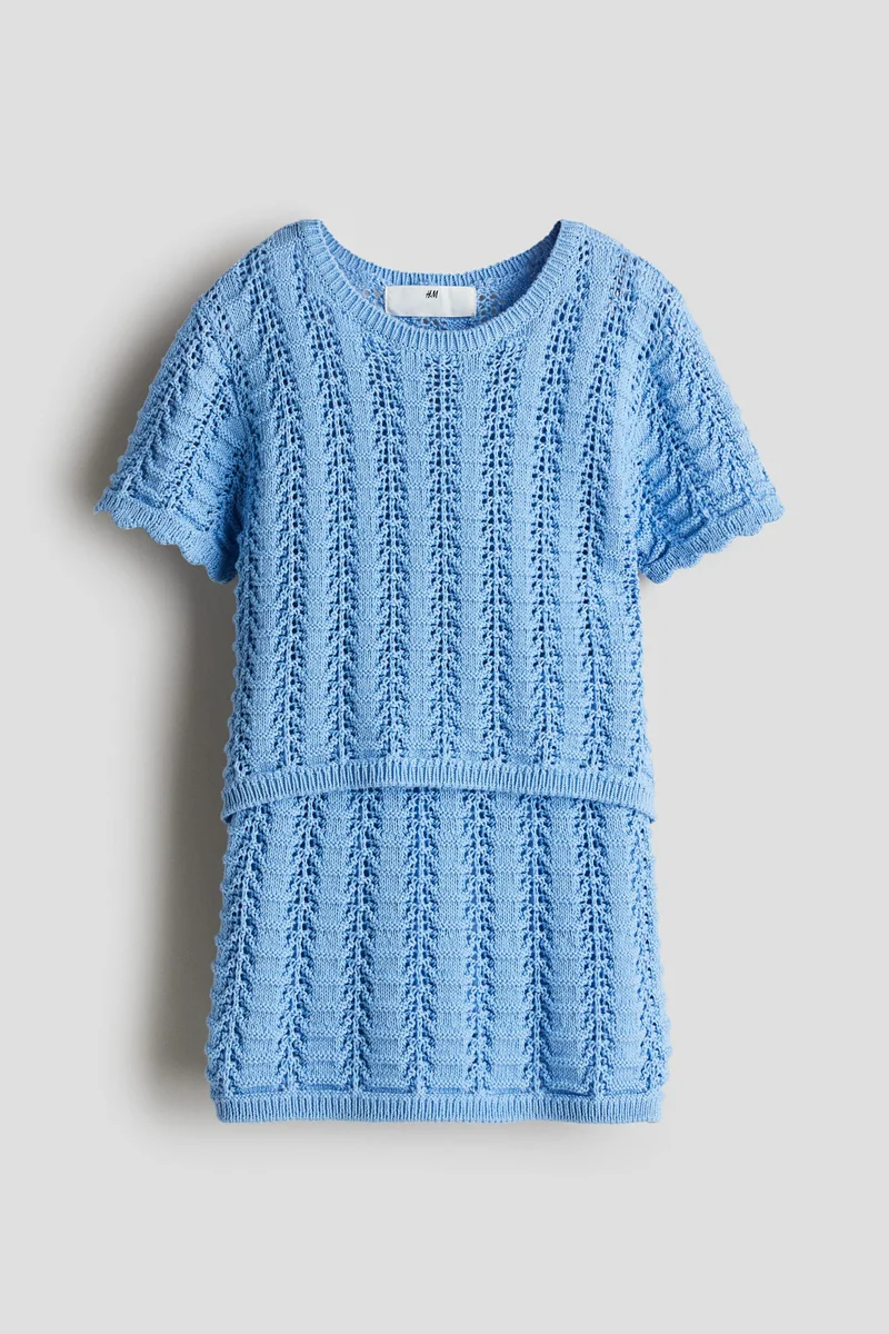 H&M 2-piece pointelle-knit set
