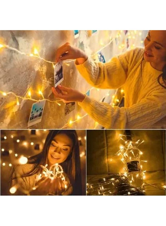 Desidiya أضواء الأرز LED من ديسيديا® لتزيين المنزل شريط وزينة ديوالي وعيد الميلاد الداخلية والخارجية للزفاف، 19 متر (أبيض دافئ) - Image 4