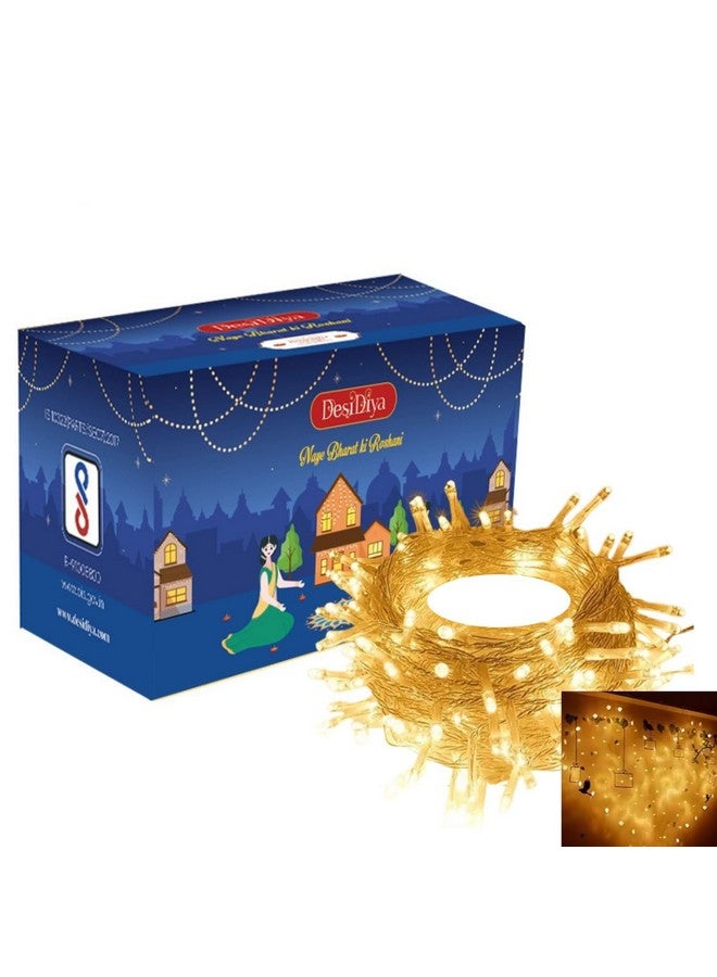 Desidiya أضواء الأرز LED من ديسيديا® لتزيين المنزل شريط وزينة ديوالي وعيد الميلاد الداخلية والخارجية للزفاف، 19 متر (أبيض دافئ) - Image 1