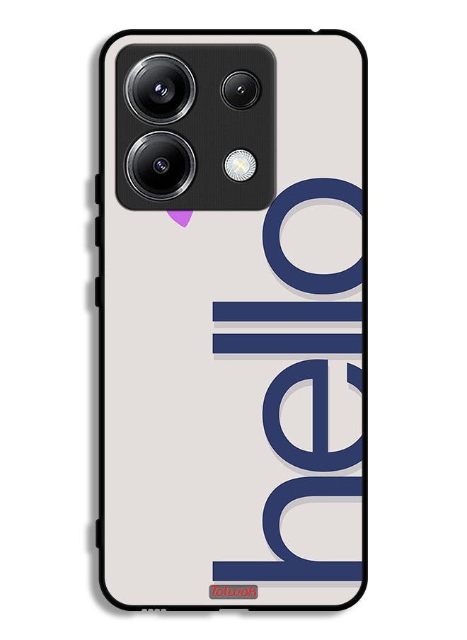 Tolwak Xiaomi Redmi Note 13 Pro 5G Protective Case Cover Hello  - Image 1