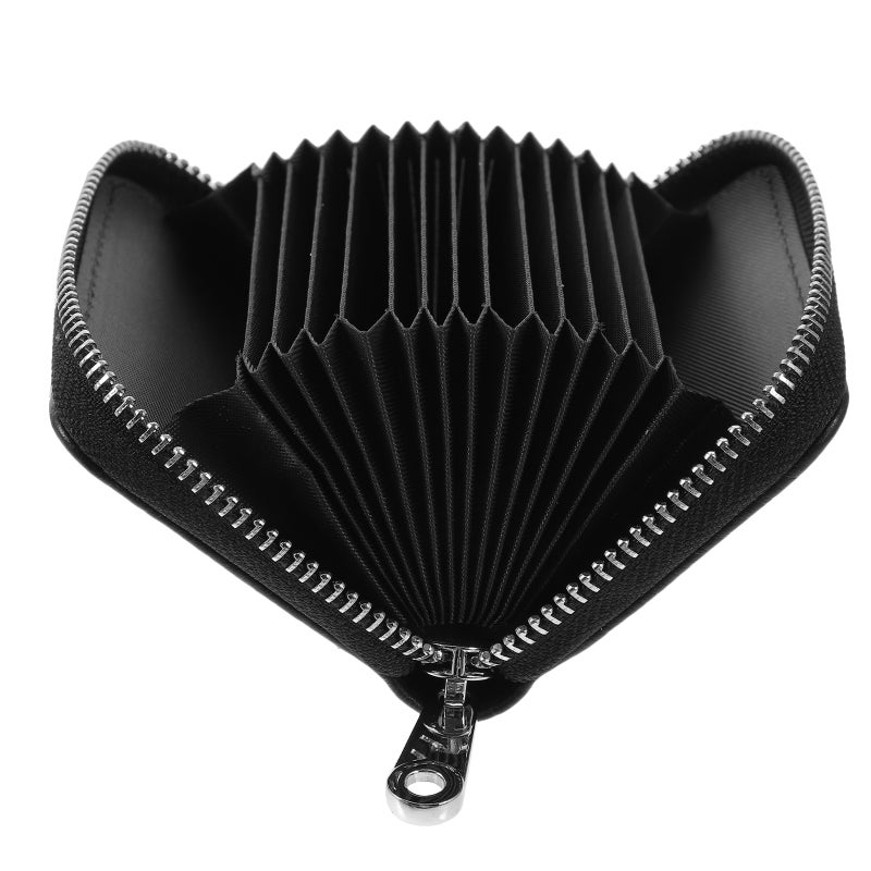 Credit Card Holder Women Zipper Wallet Business Card Holder Card Organizer for Outdoor Shopping - Image 1