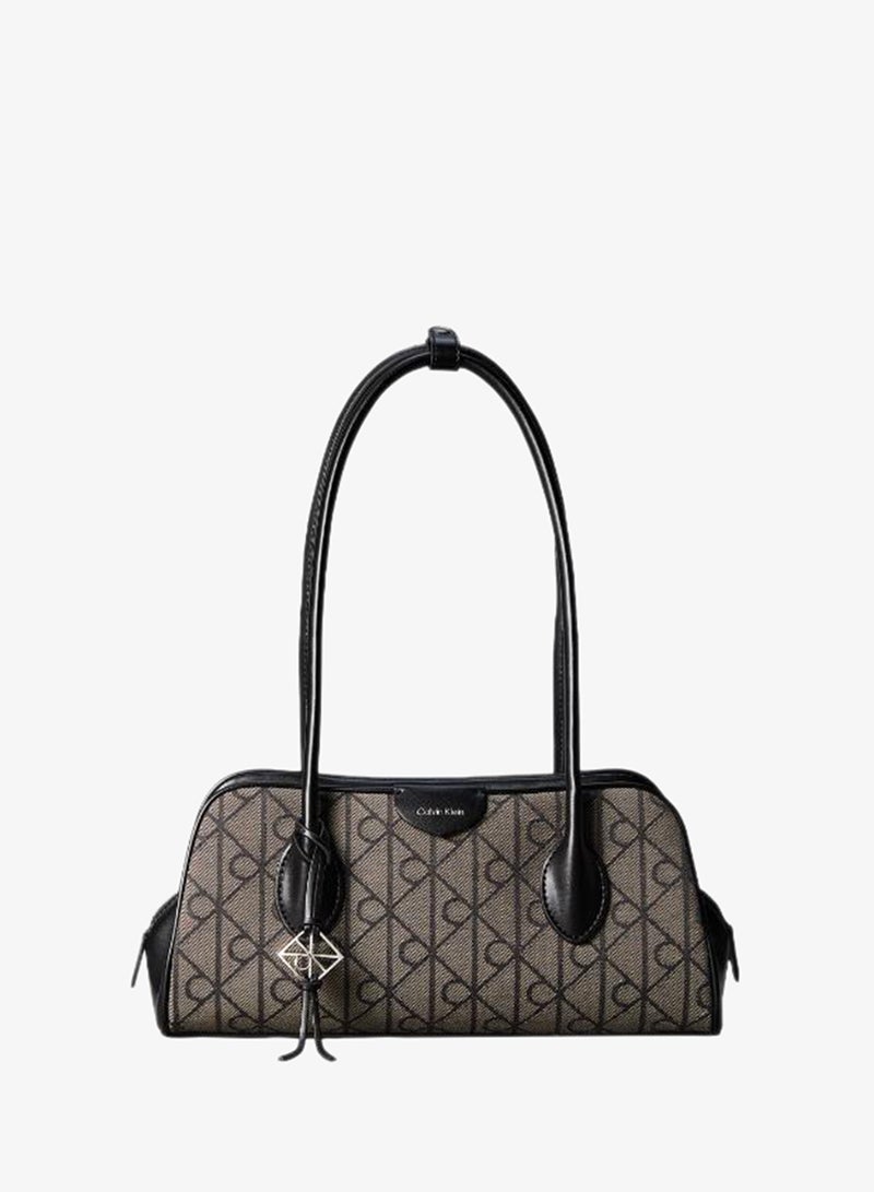 CALVIN KLEIN Emblem Jacquard East West Shoulder Bag - Image 1