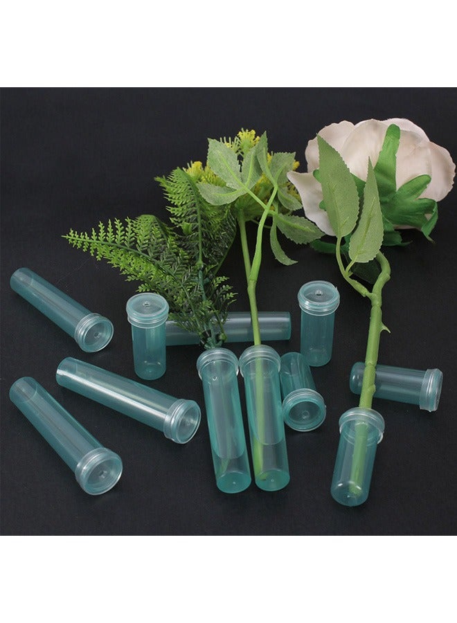 GMORO 200Pcs Flower Water Tubes,Clear Plastic Floral Tubes, 1.6 Inch Individual Flower Water Tubes with Caps for Flower Arrangements,(0.7 Inch Opening) - Image 2