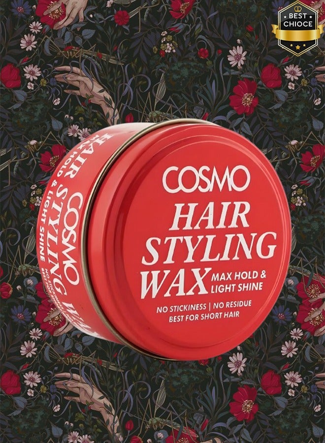COSMO 6 Pieces Hair Styling Wax Medium Hold And Max Shine No Stickiness No Residue  - Image 2