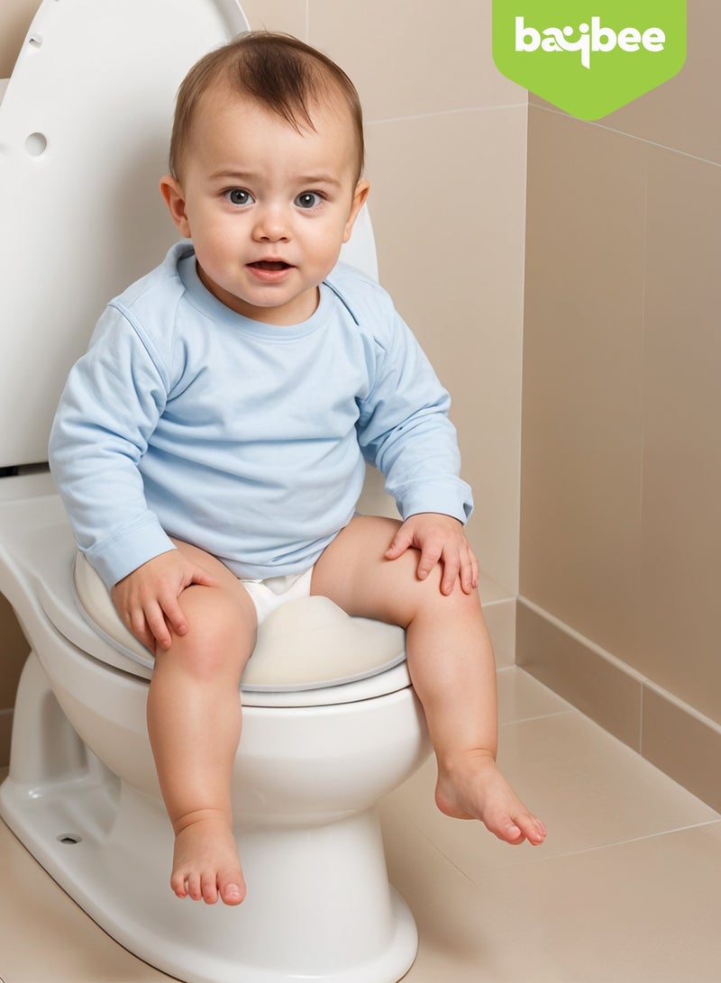 بيبي مقعد نونية الأطفال ناندو 3 في 1 من بايبي للأطفال، كرسي مقعد تدريب الأطفال على النونية مع واقي من الرذاذ ومقعد للنونية للأطفال الصغار مقعد المرحاض الغربي للأطفال من عمر 0 ​​إلى 5 سنوات صبي فتاة بيج - Image 2