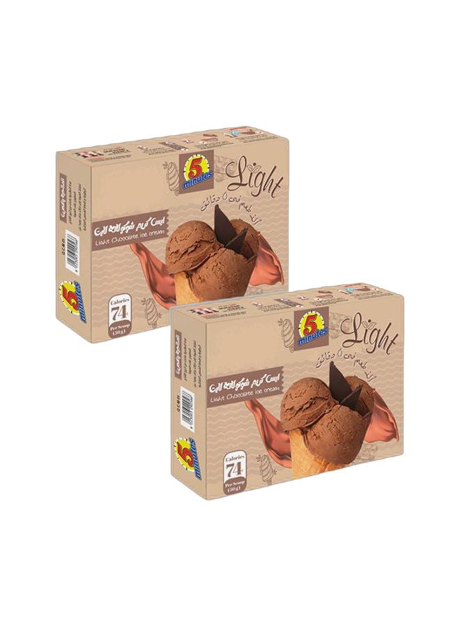5 minutes Ice Cream Chocolate Light 75 g (Pack of 2) - Image 1