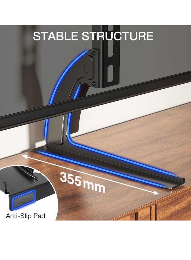 JAJEEK Universal TV Stand Legs for 20–65 Inch LCD & LED TVs – Heavy-Duty Tabletop Pedestal Base with Adjustable Height – Fits VESA up to 800x500mm – Max Load 40KG – Stable Replacement Stand Ideal for Home, Office, or Commercial Use - Image 5