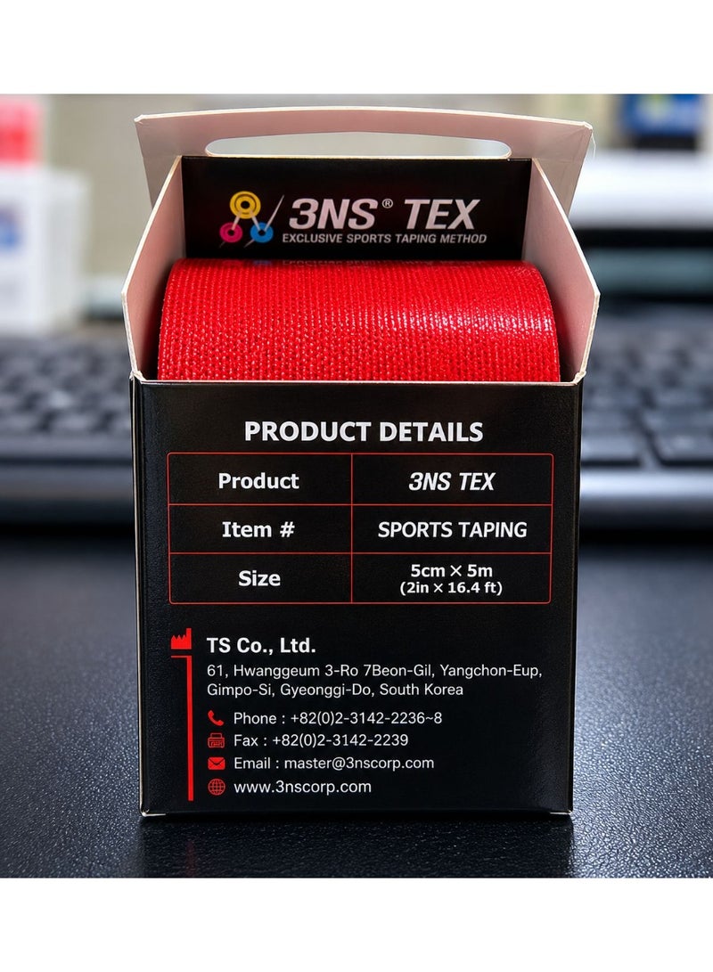3NS TEX Kinesiology Sports Tape – Muscle & Joint Support – Water Resistant - Image 3