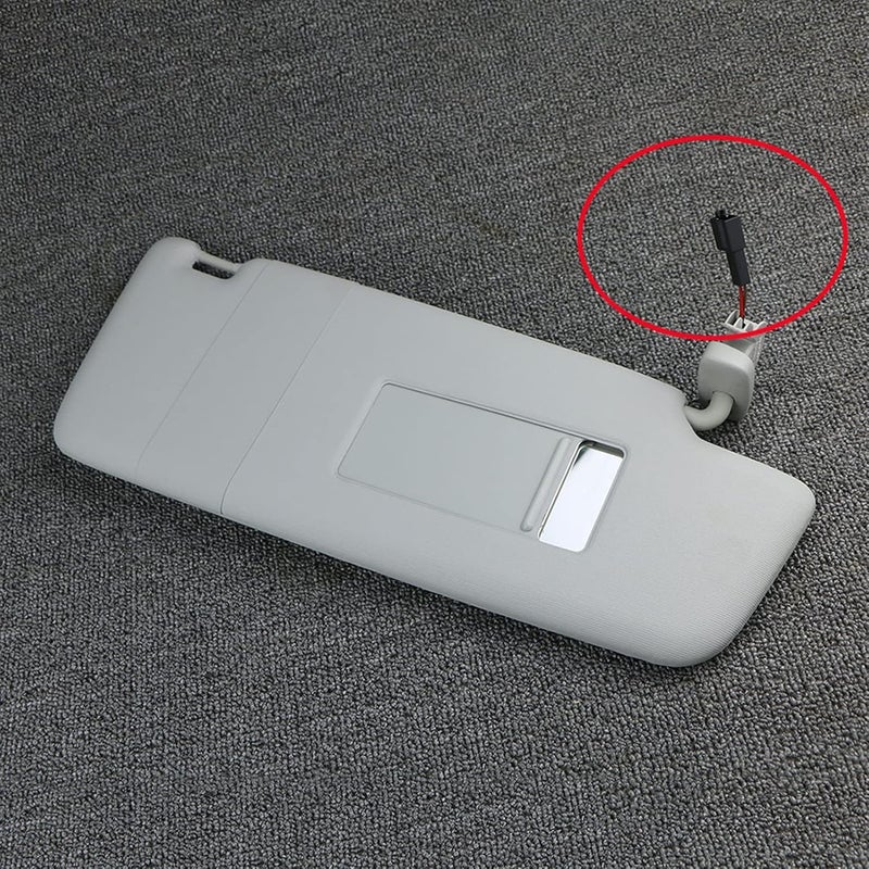 QASULER Gray Right Front Sun Visor Panel with Makeup Mirror - Image 3