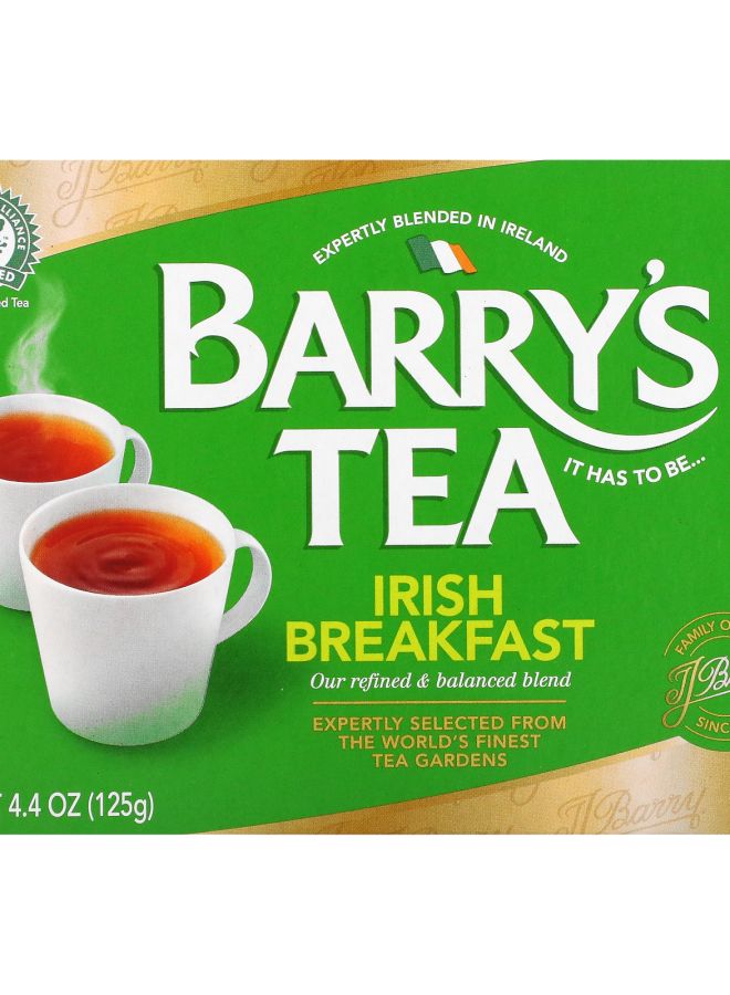 BARRY'S TEA Irish Breakfast Tea 40 Tea Bags 4.40 oz (125 g)