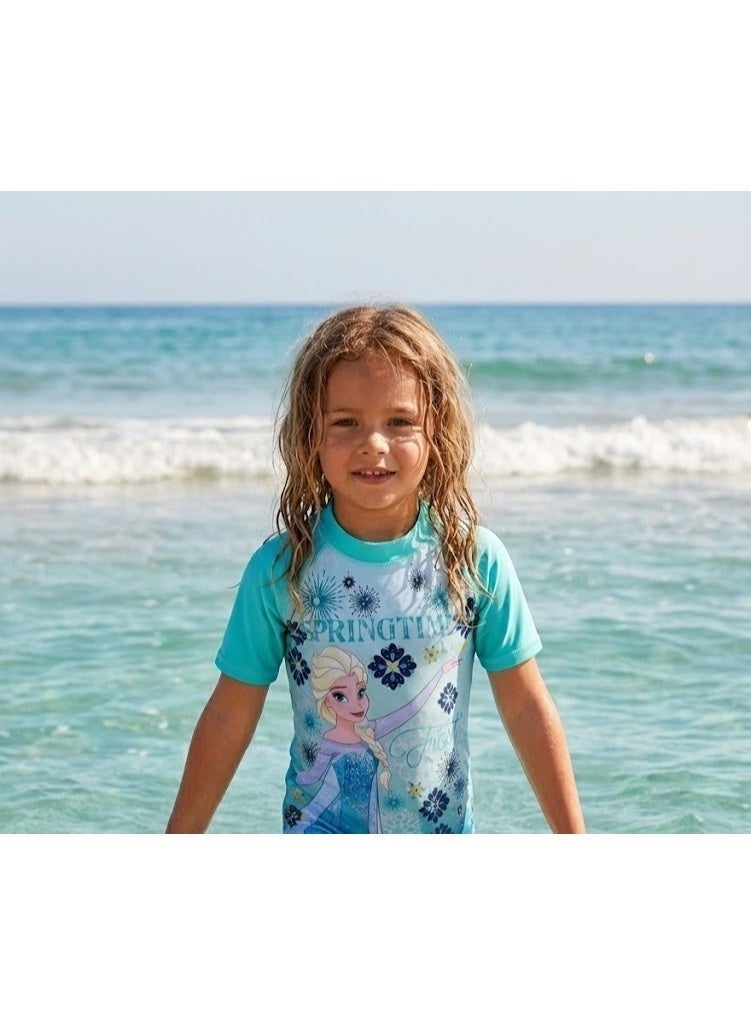 Disney Frozen Girl T-Shirt Swim Uv Protection - Image 3